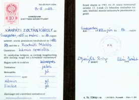 K.Z.K. – diploma – rettsgi