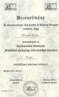 K.Z.K. – diploma – EM Euromenedzser inf. mgr.