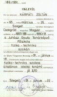 K.Z.K. – diploma – FTT fizika-technika tanr